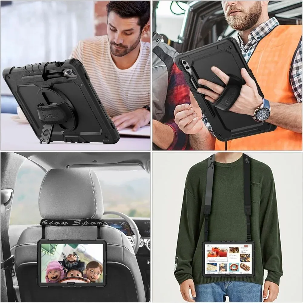SEYMAC Samsung Galaxy Tab S10+ S9+ S9 FE+ Case 12.4